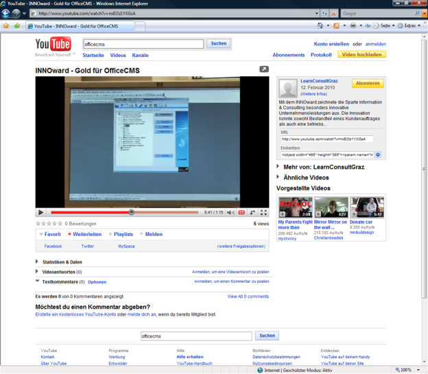 YouTube Videos integrieren